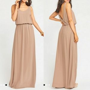 SMYM - Kendall Maxi Bridesmaid Dress in Dune-Large